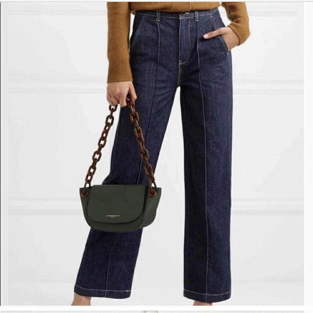 Nwt Alex Mill Dark Wash High Rise Trouser Jeans